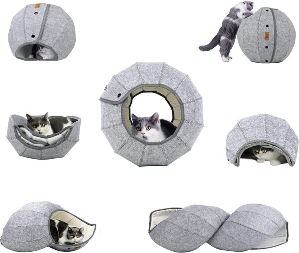 Foldable Cat Kennel Cave Tunnel
